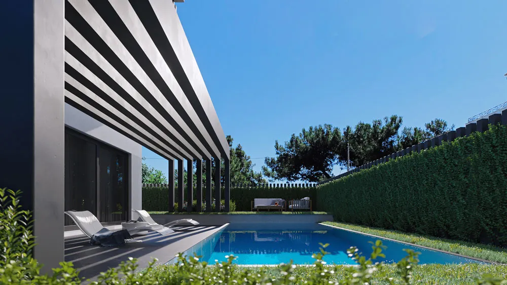 Exterior visualisation — façade detail (2)