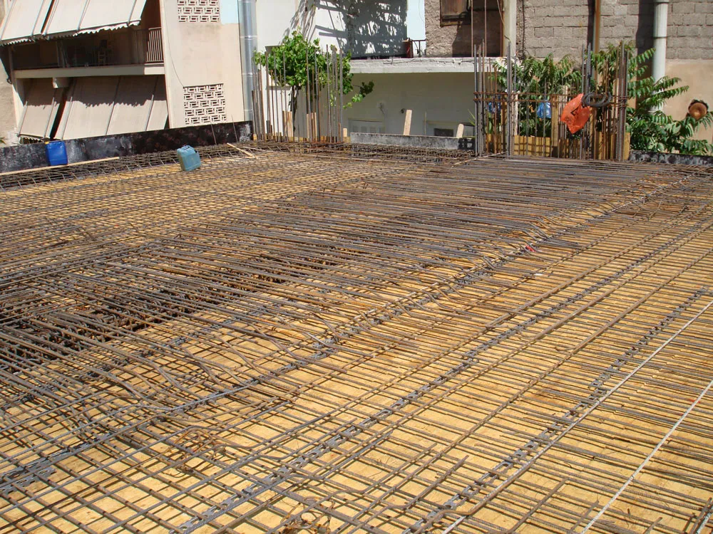 Reinforcement of the ground-floor roof slab