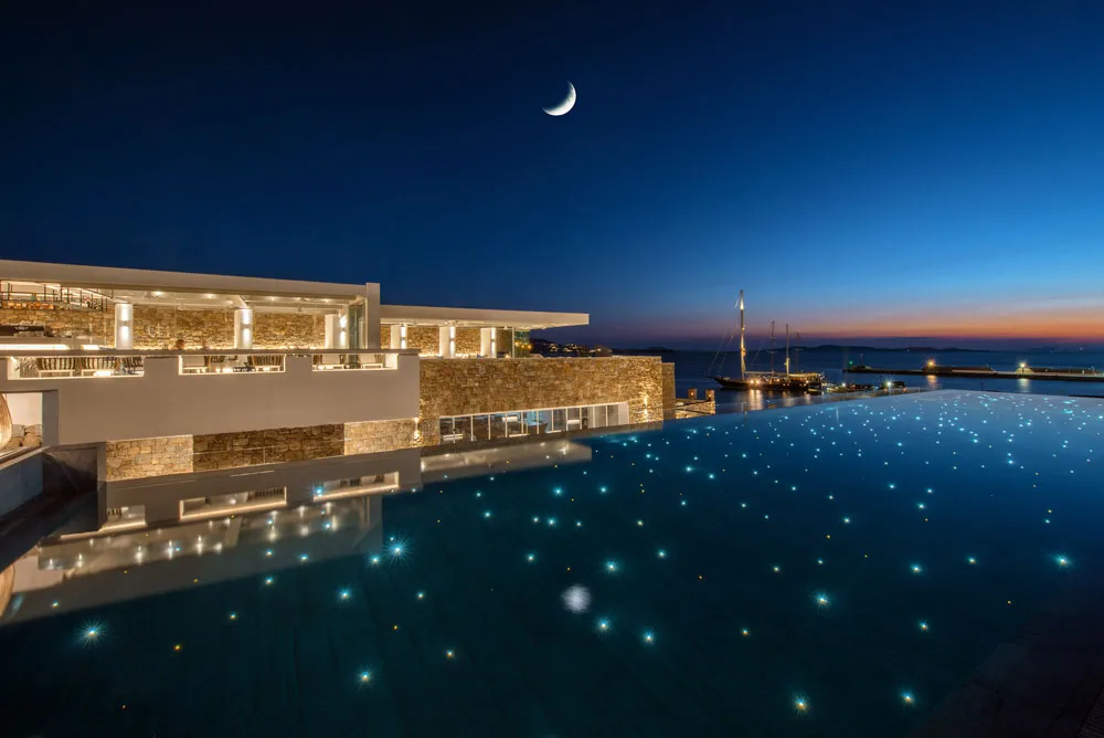 Pool club at night